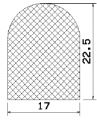 MZS 25010 - EPDM sponge profiles - Semi-circle, D-profiles