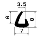 TU1- 0578 - rubber profiles - U shape profiles