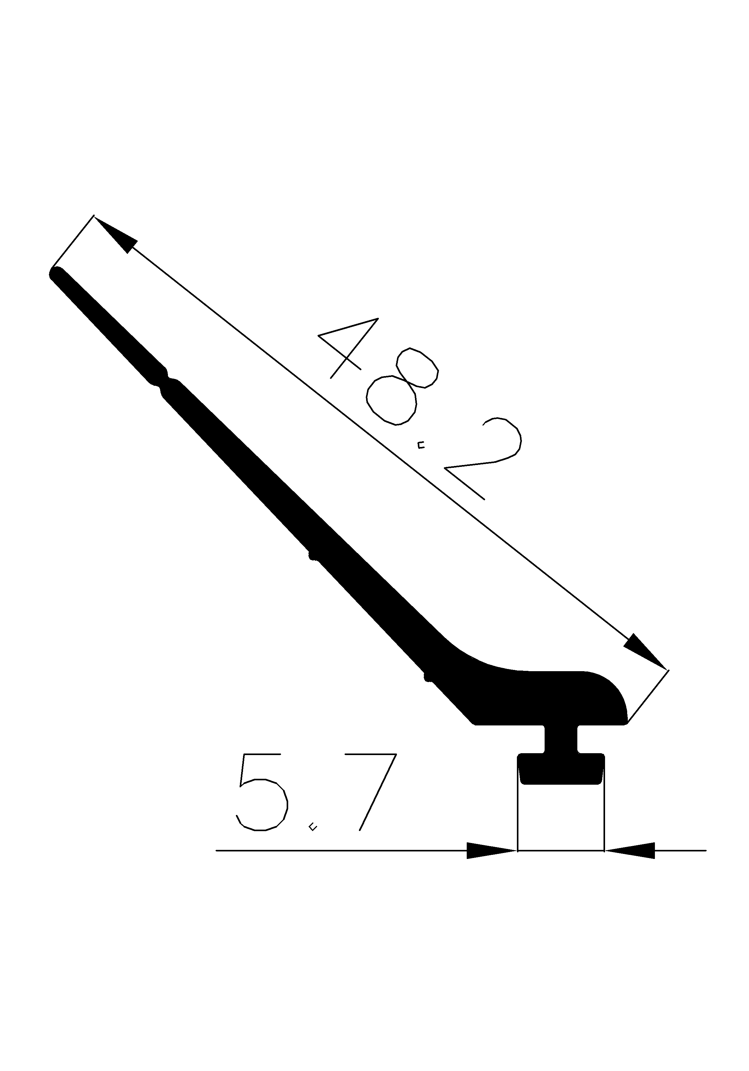 12010365KG - EPDM Gummi-Profile - Abdeckung und T-Profile