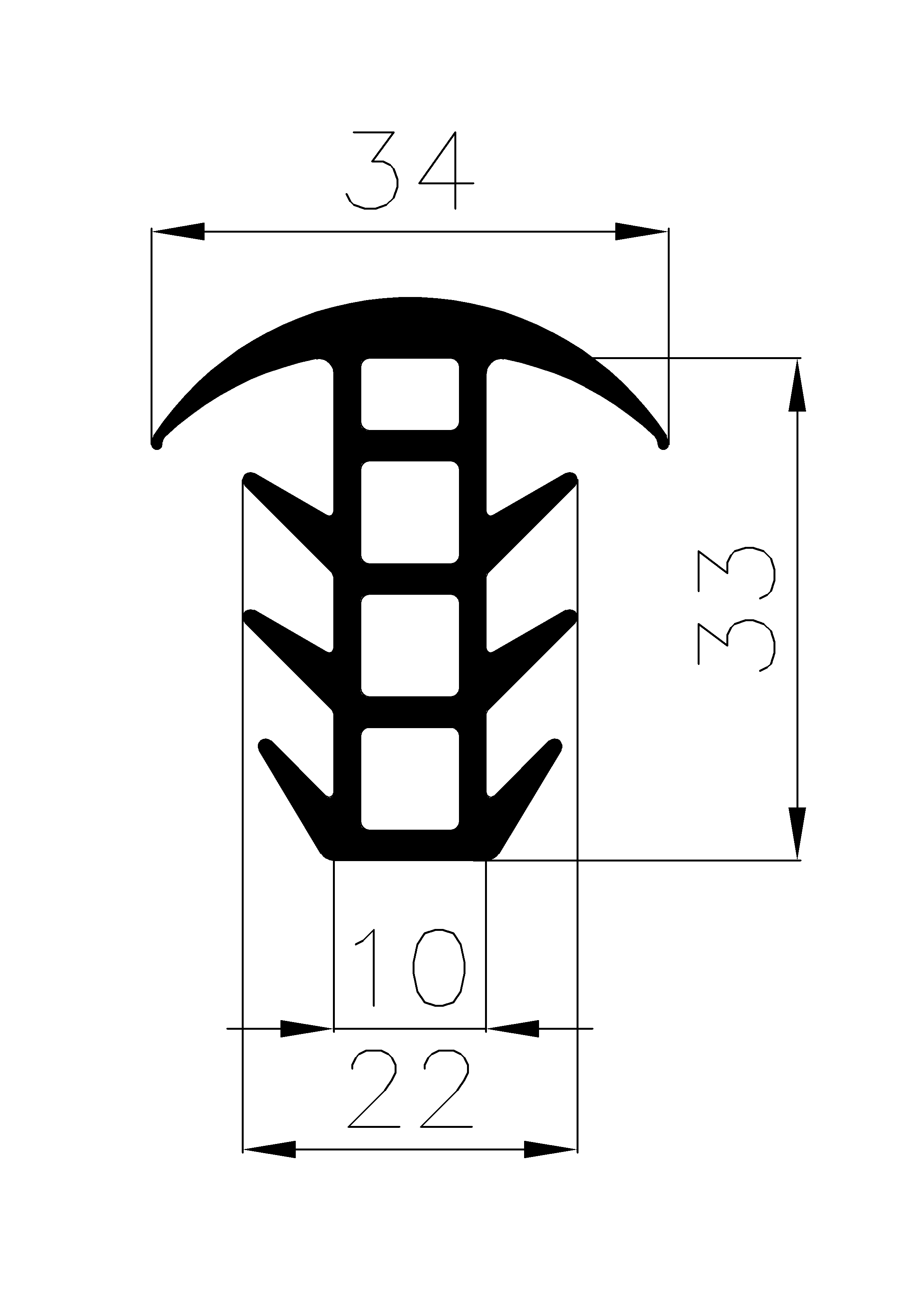 12570360KG - gumi profilok 100 métertől - Takaró és 'T' alakú profilok 12570360KG - gumi profilok 100 métertől - Takaró és 'T' alakú profilok