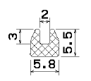 MZS 25423 - sponge profiles - U shape profiles