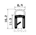 SD-0094 - coextrudált fémbetéttel - Élvédő profilok SD-0094 - coextrudált fémbetéttel - Élvédő profilok