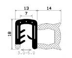 SD-0096 - coextrudált fémbetéttel - Élvédő profilok SD-0096 - coextrudált fémbetéttel - Élvédő profilok