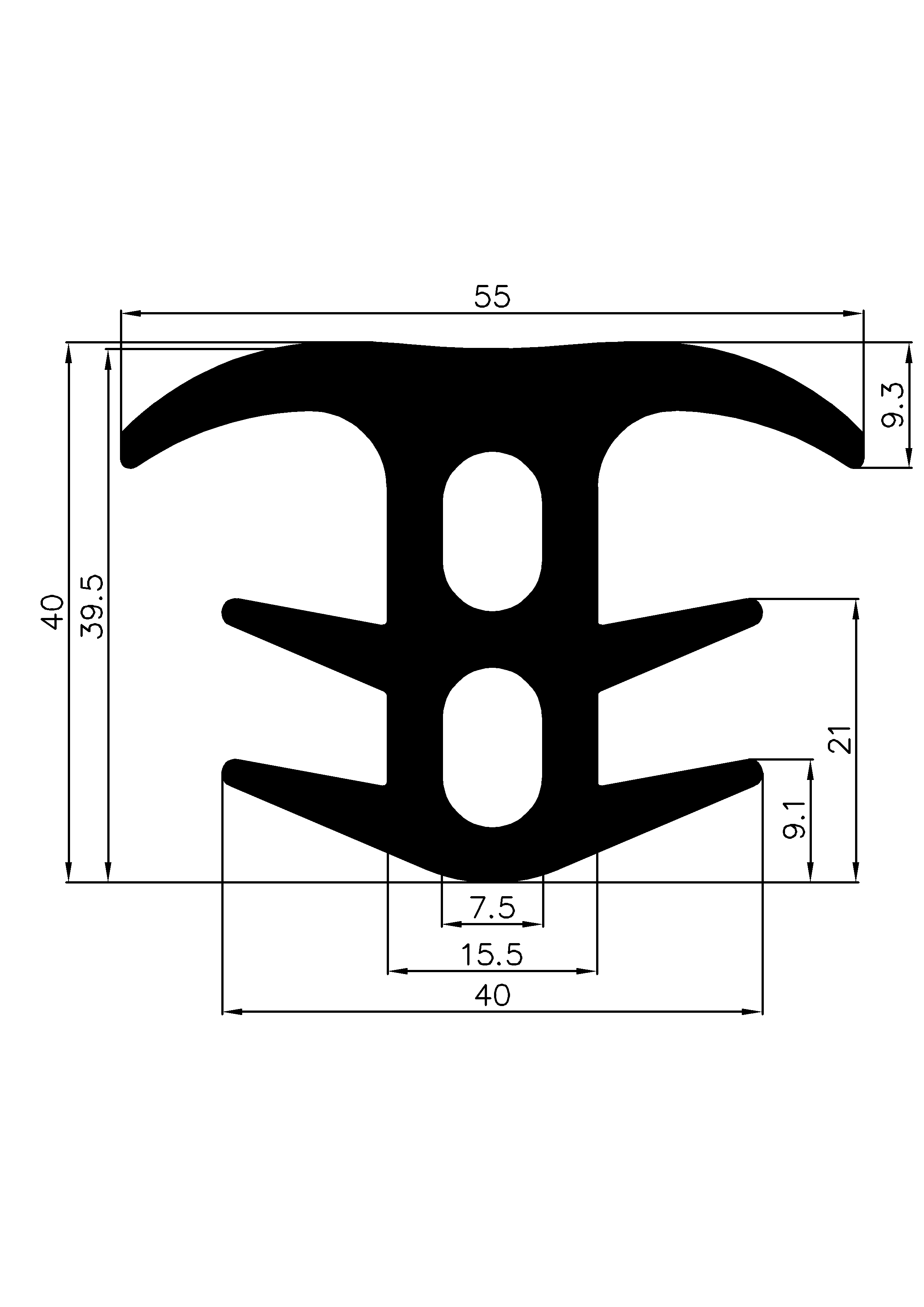 18780370KG - rubber profiles - Cover and T-profiles