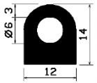 HR 1388 - EPDM rubber profiles - Semi-circle, D-profiles