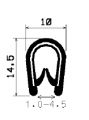 SD-0023 - coextrudált fémbetéttel - Élvédő profilok SD-0023 - coextrudált fémbetéttel - Élvédő profilok