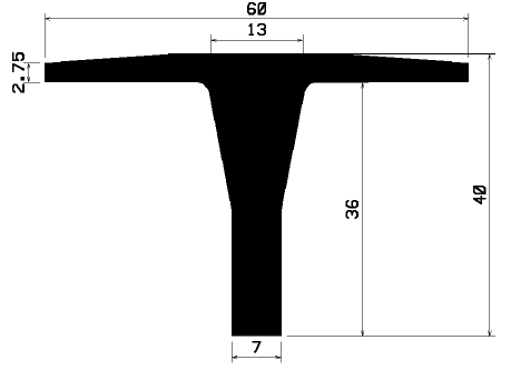 5430380KG - gumiprofilok - Takaró és 'T' alakú profilok 5430380KG - gumiprofilok - Takaró és 'T' alakú profilok
