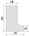 MZS 25193 - Schaumgummiprofile bzw. Moosgummiprofile - Winkelprofile / L-Profile