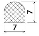 MZS 25246 - EPDM sponge profiles - Semi-circle, D-profiles