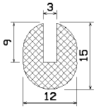 MZS 25239 - sponge profiles - U shape profiles