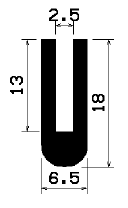 TU1- 1011 - silicone profiles - U shape profiles