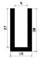 TU1- 1028 - gumi profilok - 100 métertől - U alakú profilok TU1- 1028 - gumi profilok - 100 métertől - U alakú profilok