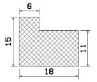 MZS 25321 - sponge rubber profiles - Angle shape profiles