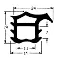 Z1 -1296 - Gummiprofile - Türscheiben- Fensterdichtungsprofile