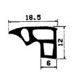 Z1 -1417 - Gummiprofile - Türscheiben- Fensterdichtungsprofile