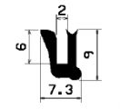 TU1- 0561 - gumiprofilok - U alakú profilok