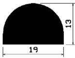 HR 1451 - szilikon gumiprofilok - Félkör alakú, D-profilok