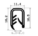 SD-0570 - Co-Ex-Profile mit Metalleinsätze - Kantenschutzprofile