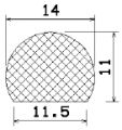 MZS 25540 - EPDM sponge profiles - Semi-circle, D-profiles