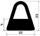 HR 1626 - szilikon gumiprofilok - Félkör alakú, D-profilok