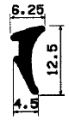 KS 1684 - Üveg szorító, üvegező profilok