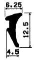 KS 1684 - Üveg szorító, üvegező profilok KS 1684 - Üveg szorító, üvegező profilok