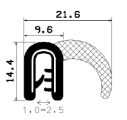 SD-0246 - coextrudált fémbetéttel - Élvédő profilok SD-0246 - coextrudált fémbetéttel - Élvédő profilok
