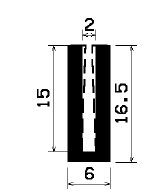 TU1- 2192 - silicone profiles - U shape profiles