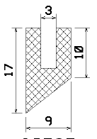 MZS 25787 - sponge profiles - U shape profiles