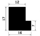 Wi 2348 - gumi profilok - Szögalakú profil / L-profil Wi 2348 - gumi profilok - Szögalakú profil / L-profil