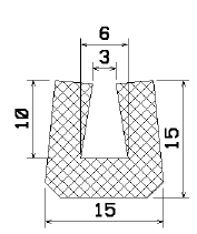 MZS 25799 - EPDM-Gummi -Profile - U-Profile