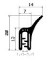 SD-0095 - coextrudált fémbetéttel - Élvédő profilok SD-0095 - coextrudált fémbetéttel - Élvédő profilok
