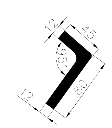 12840370KG - Gummi-„L”-Profil - Winkelprofile / L-Profile