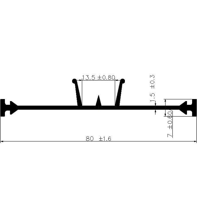 F - G198 - EPDM Gummi-Profile - Abdeckung und T-Profile