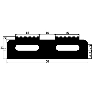 AU G557 - EPDM profiles - Spacer and bumper profiles
