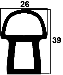 Z1 - G626 - silicone rubber profiles - Door-frame profiles