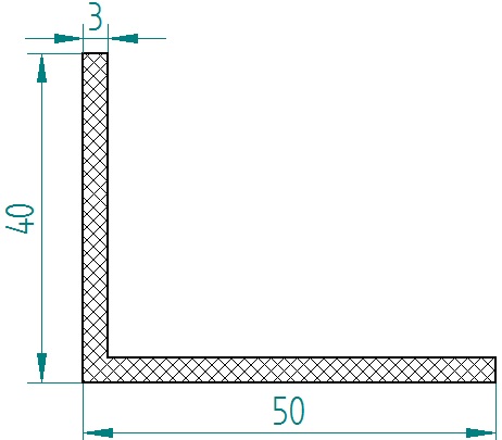 8700370KG - Gummi-„L”-Profil - Winkelprofile / L-Profile