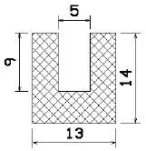 MZS 25005 - Schaumgummiprofile bzw. Moosgummiprofile - U-Profile