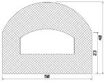 MZS 25013 - EPDM szivacs gumiprofilok - Félkör alakú, D-profilok MZS 25013 - EPDM szivacs gumiprofilok - Félkör alakú, D-profilok