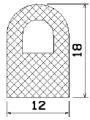 MZS 25065 - EPDM-Schaumgummi-Profile - Halbrundprofile / D-Profile