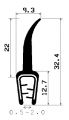 SD-0053 - coextrudált fémbetéttel - Élvédő profilok SD-0053 - coextrudált fémbetéttel - Élvédő profilok