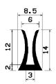 TU1- 0444 - rubber profiles - U shape profiles