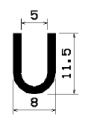 TU1- 0484 - gumiprofilok - U alakú profilok