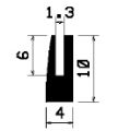 TU1- 0598 - gumiprofilok - U alakú profilok