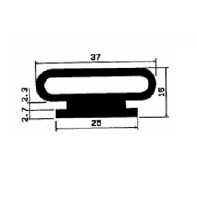RT 2492 - EPDM rubber profiles - Sliding door – finger-guard profiles