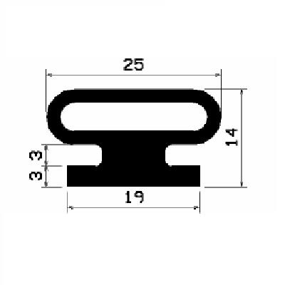 RT 2665 - EPDM gumiprofilok - Gördülő ajtó - ujjvédő profilok