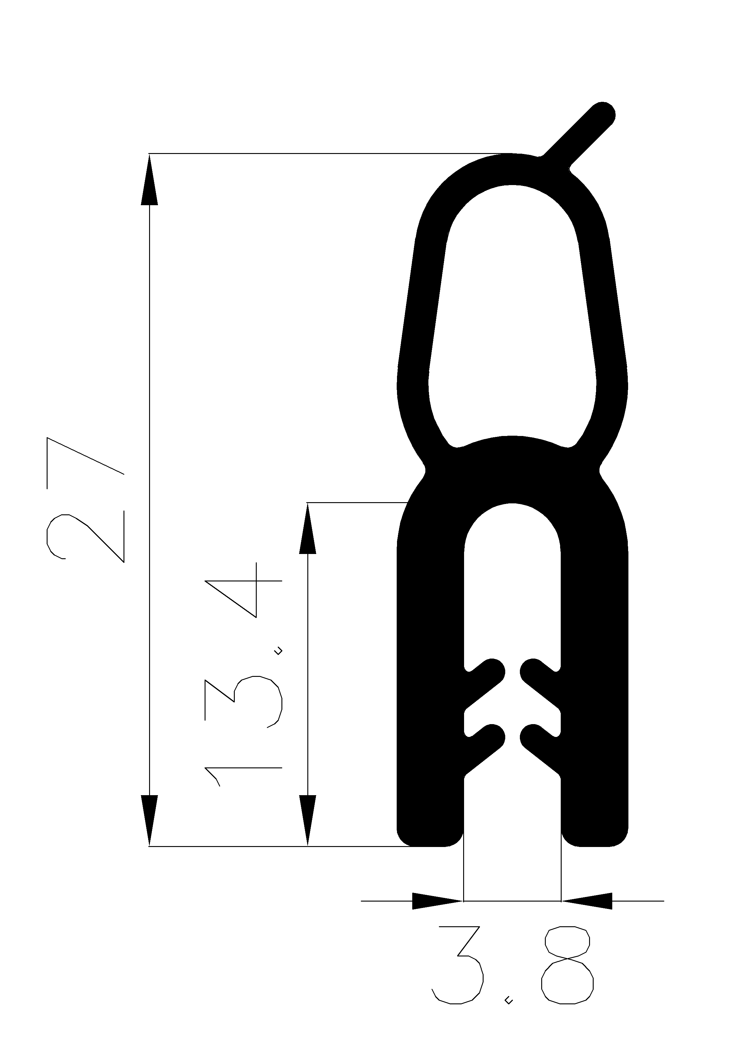 10210170KG - Silikongummi-Profile - Türscheiben- Fensterdichtungsprofile