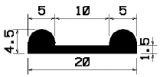F 1313 - EPDM gumiprofilok - Fektető és szigetelő gumiprofilok F 1313 - EPDM gumiprofilok - Fektető és szigetelő gumiprofilok
