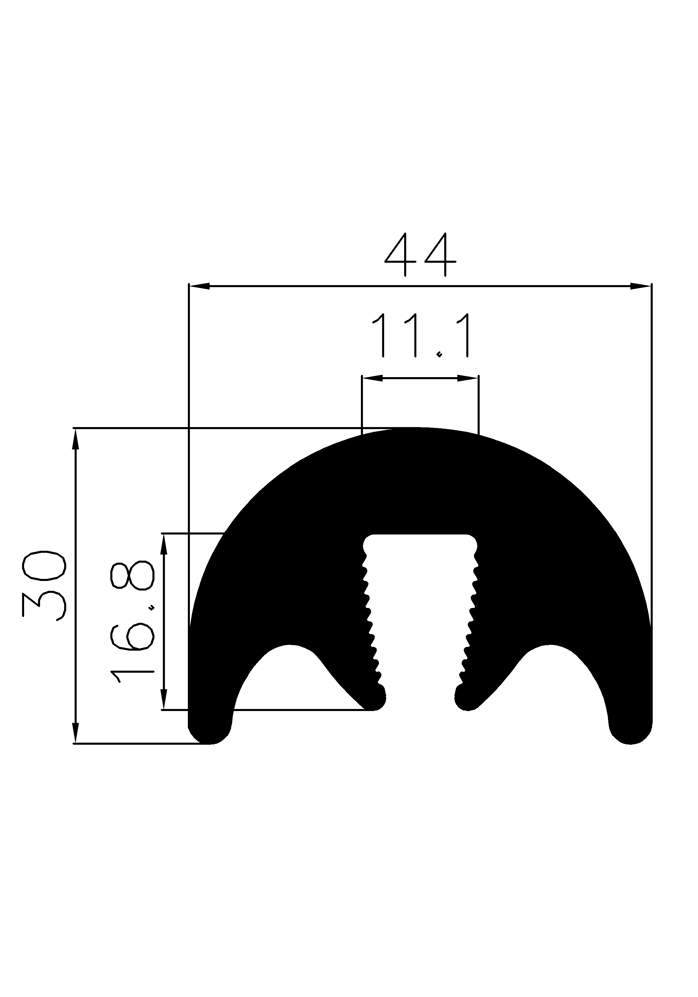 10700380KG - without metal insert - Edge protection profiles