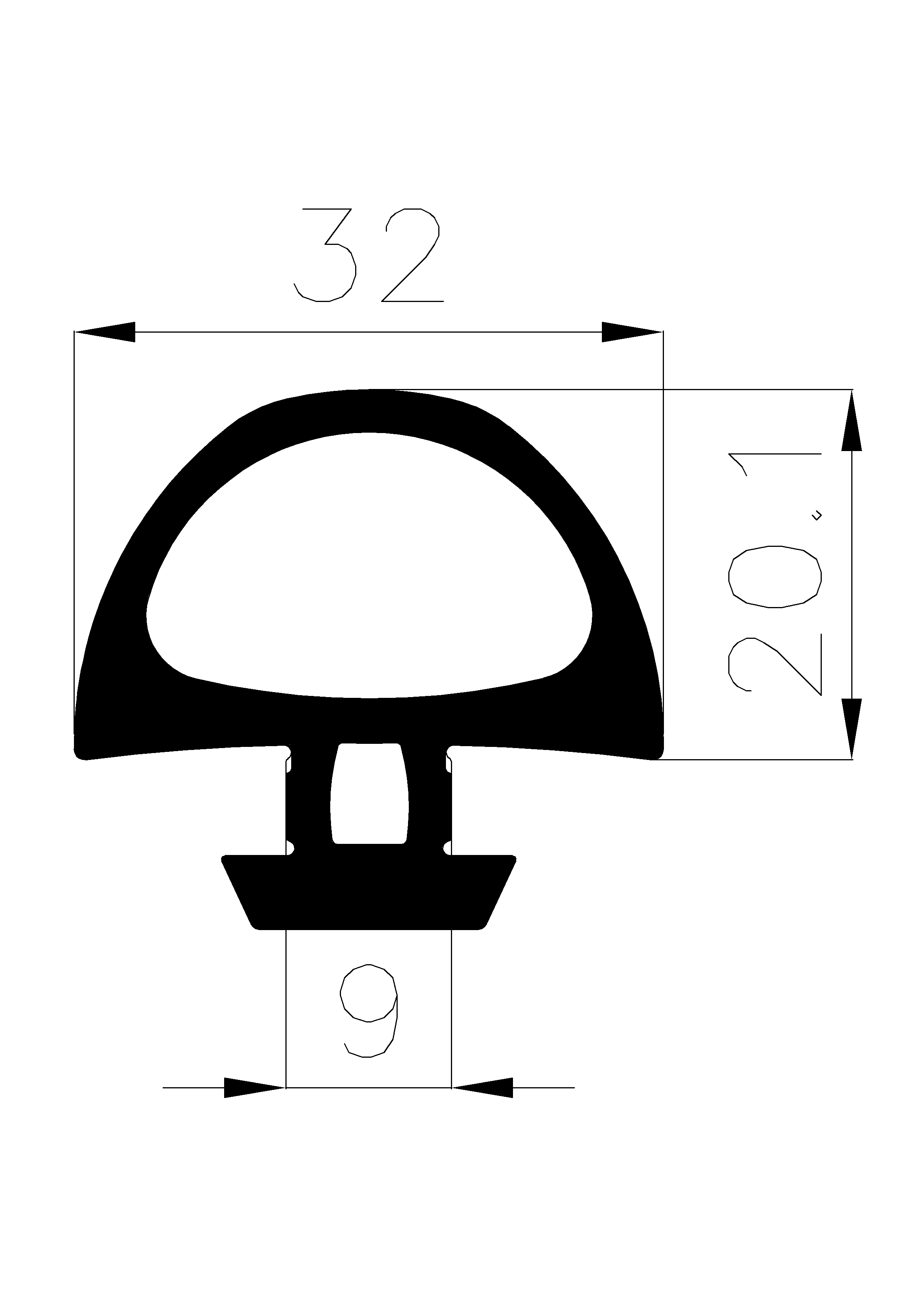 10850160KG - szilikon gumi  profilok - Ajtókeret- ablak tömítő profilok